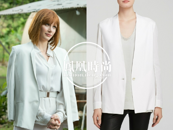 Helmut Lang 白色西装外套，约3848元。