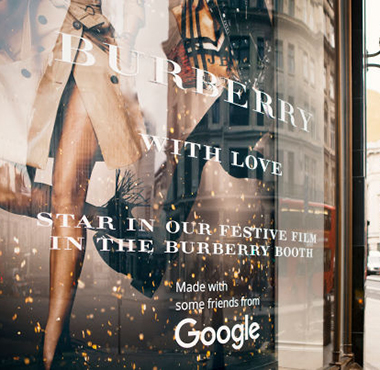Burberry牵手Google 又出新花样
