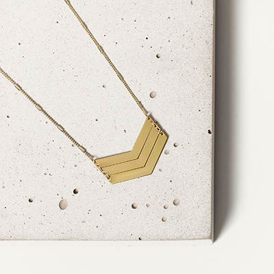 Massimo-Dutti-几何金属项链