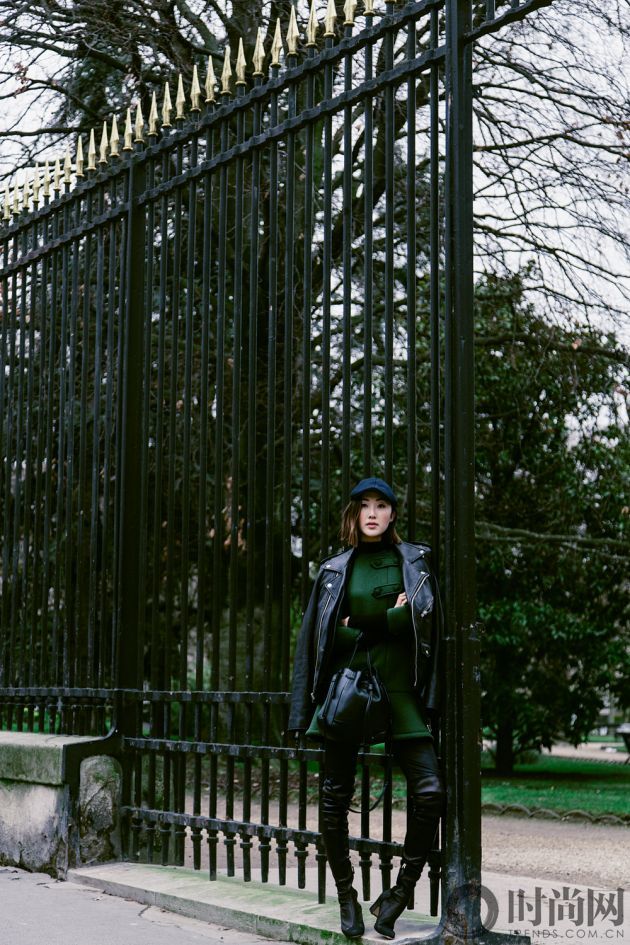 chriselle_lim_green_coat_paris_luxemberg-1-3